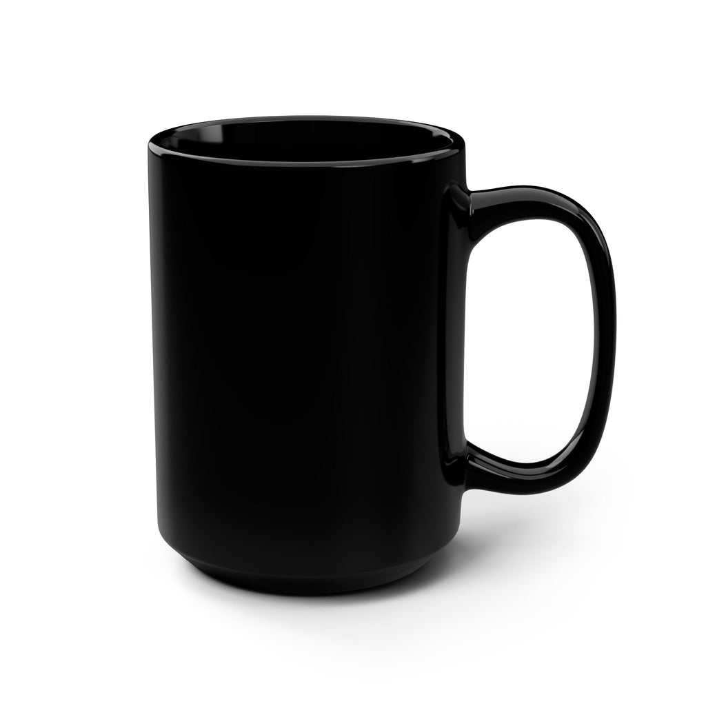 Red R Black Mug, 15oz