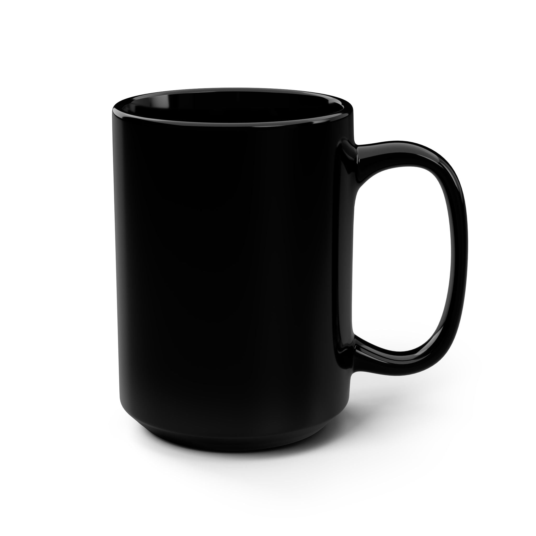 Red R Black Mug, 15oz