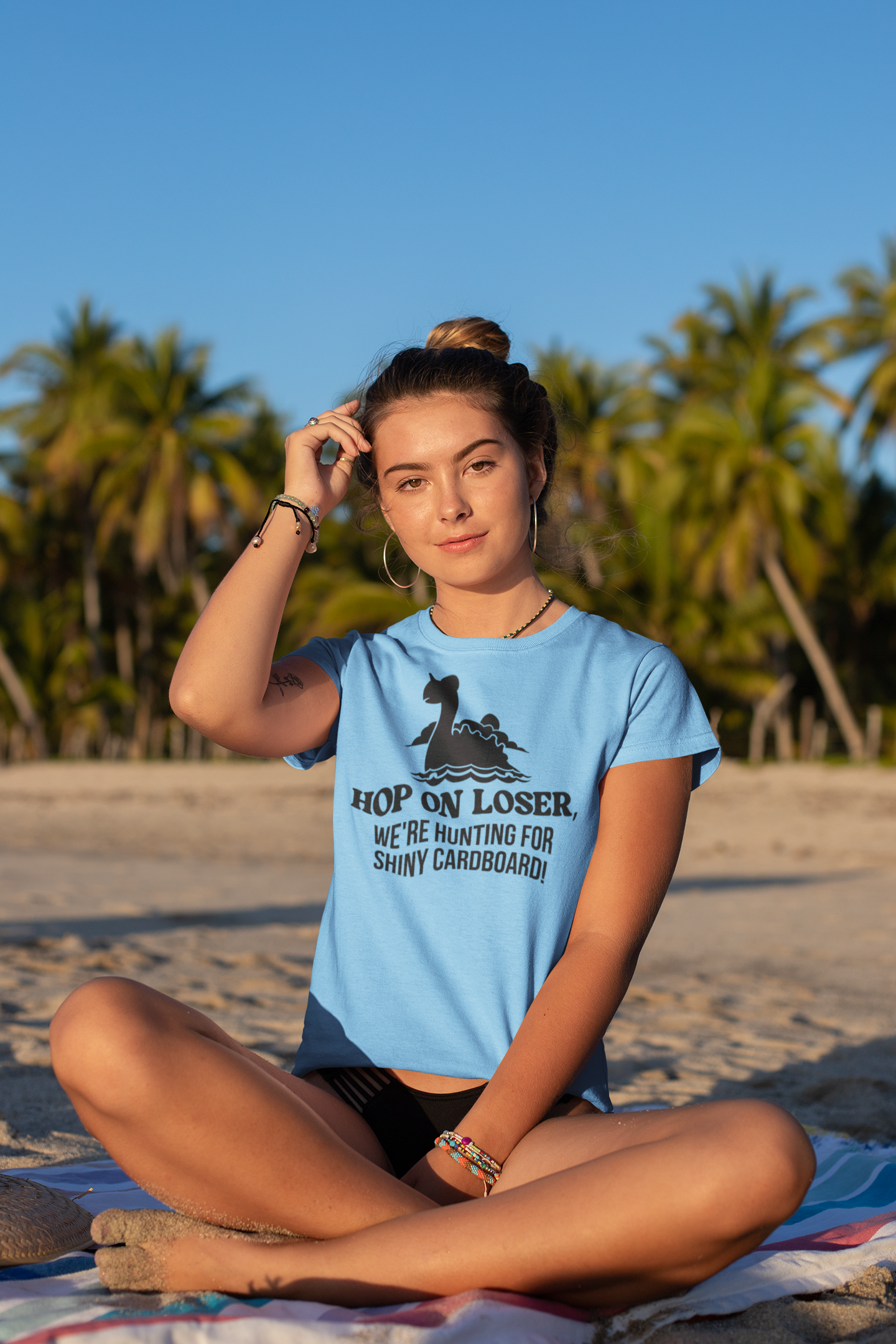 Hop On Loser (Shiny Cardboard) Unisex Shirt